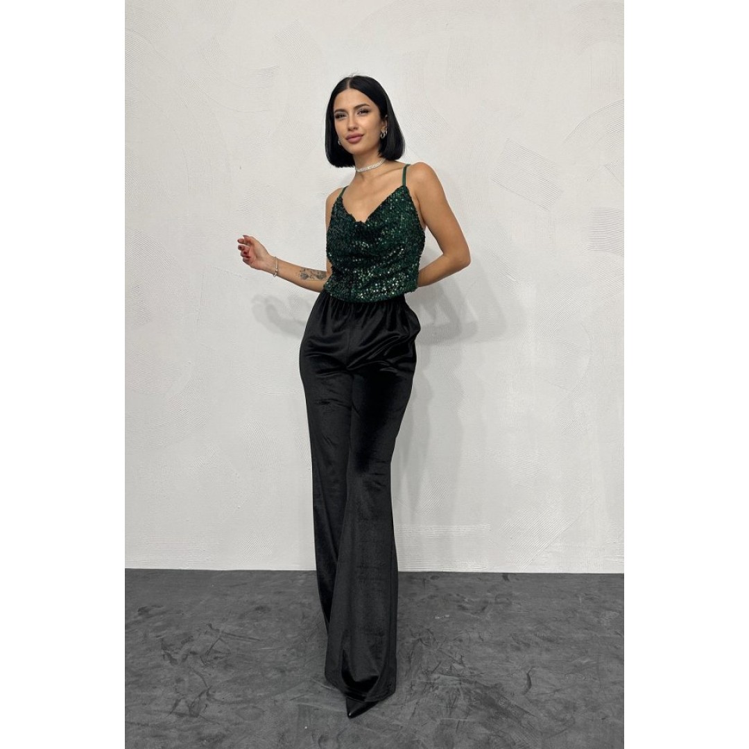 Zümrüt Askılı Degaje Bluz 153047 Zümrüt Askılı Degaje Bluz 153047