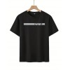 Erkek Kısa Kollu NASA Baskı Bisiklet Yaka T-shirt 158212