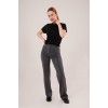 Fitilli Kısa Kollu Parlak Siyah Bluz 149584 Fitilli Kısa Kollu Parlak Siyah Bluz 149584