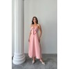 Pembe İnci Askı Detaylı Elbise 160819 Pembe İnci Askı Detaylı Elbise 160819
