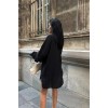 Alina Kol Cut Out Keten Gömlek 3252-08 - 155819 Alina Kol Cut Out Keten Gömlek 3252-08 - 155819