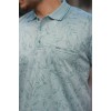 Erkek Yakalı Jakar Baskılı Kısa Kollu T-shirt 160891 Erkek Yakalı Jakar Baskılı Kısa Kollu T-shirt 160891