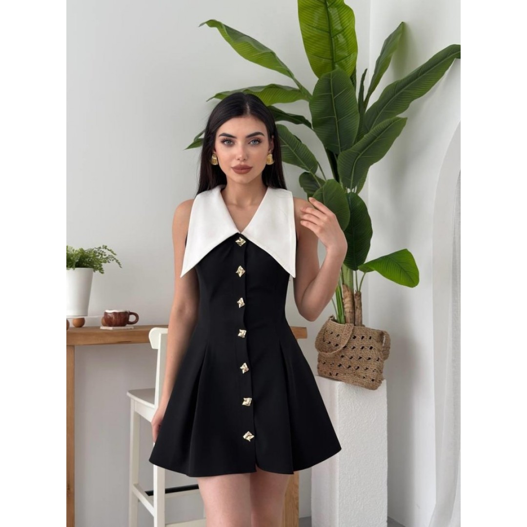 Ness Düğmeli Elbise - 153862