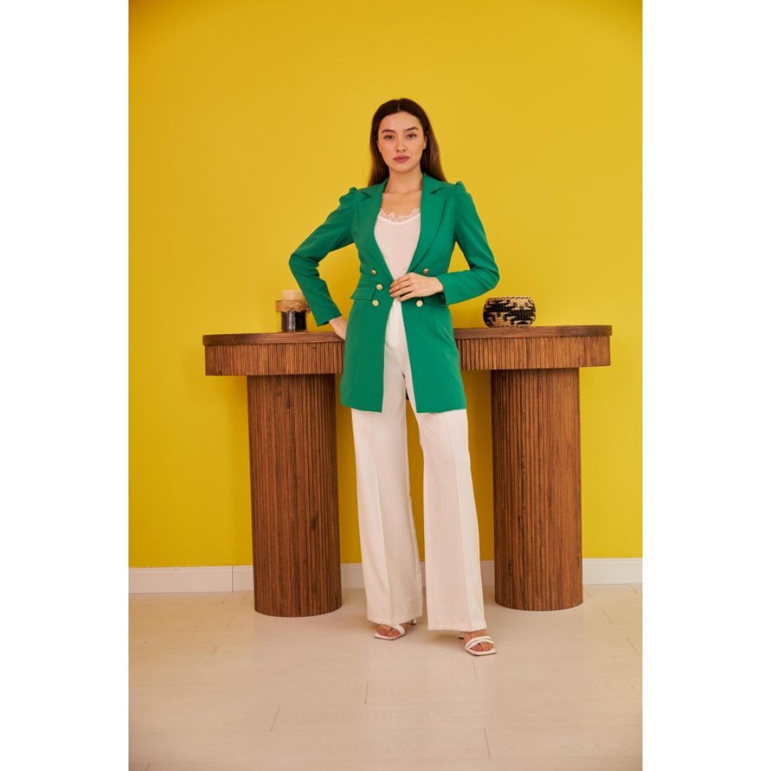 Yeşil Blazer Düğmeli Ceket 151227 Yeşil Blazer Düğmeli Ceket 151227
