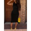 Kadın Bodycon Midi Boy Dalgıç Elbise - 161908 Kadın Bodycon Midi Boy Dalgıç Elbise - 161908