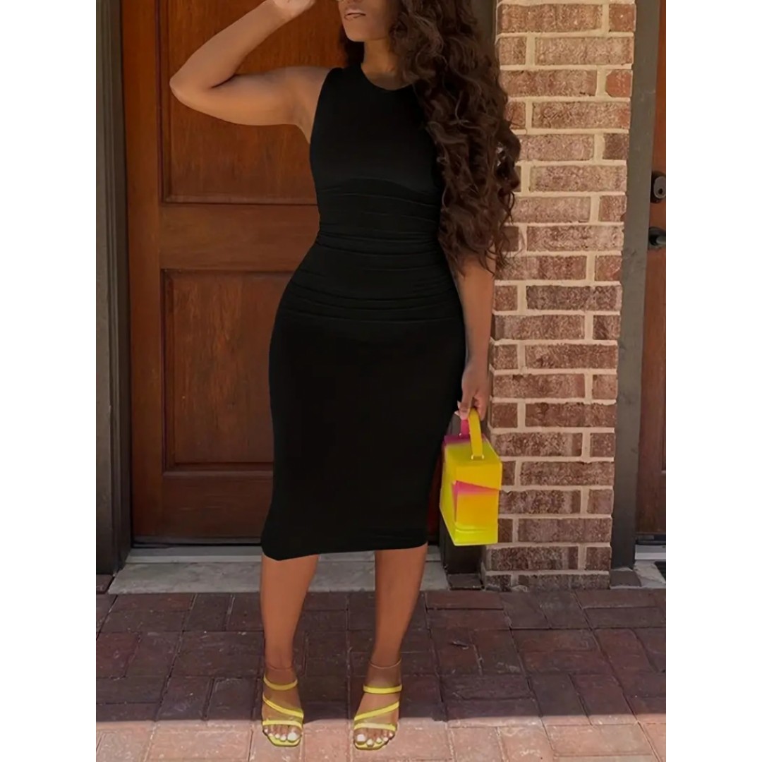 Kadın Bodycon Midi Boy Dalgıç Elbise - 161908 Kadın Bodycon Midi Boy Dalgıç Elbise - 161908