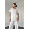Beyaz T-Shirt Ve Pantolon Takım 150826 Beyaz T-Shirt Ve Pantolon Takım 150826