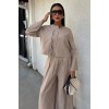 Önü İnce Kordon Detaylı Ve Double Paça Pantolonlu Takım 10180 159418 Önü İnce Kordon Detaylı Ve Double Paça Pantolonlu Takım 10180 159418