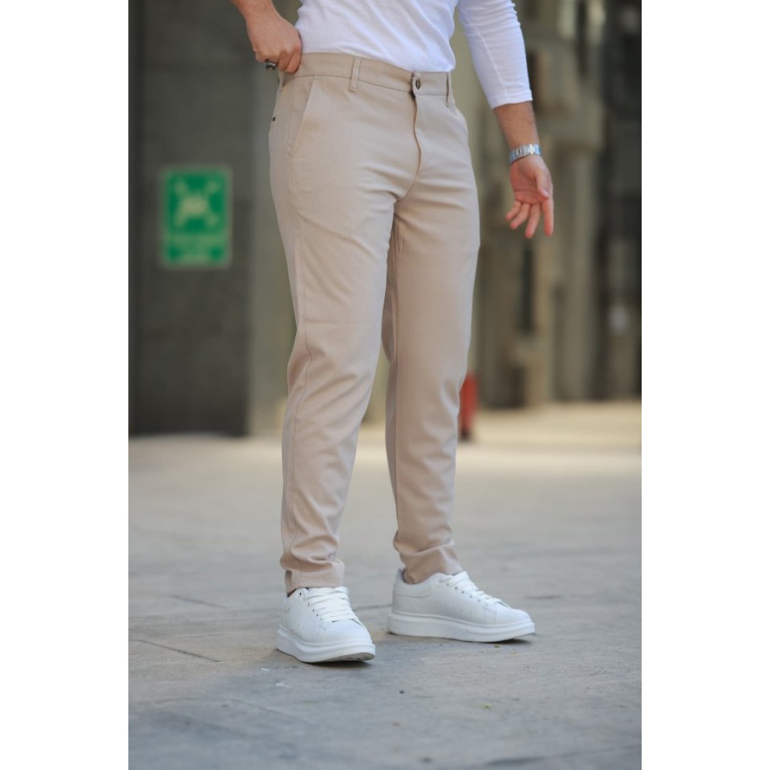 Erkek Düz Kesim Bilek Boy Kumaş Pantolon - 156937 Erkek Düz Kesim Bilek Boy Kumaş Pantolon - 156937