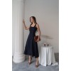 Lacivert Çift Dikişli Gabardin Elbise 162877 Lacivert Çift Dikişli Gabardin Elbise 162877