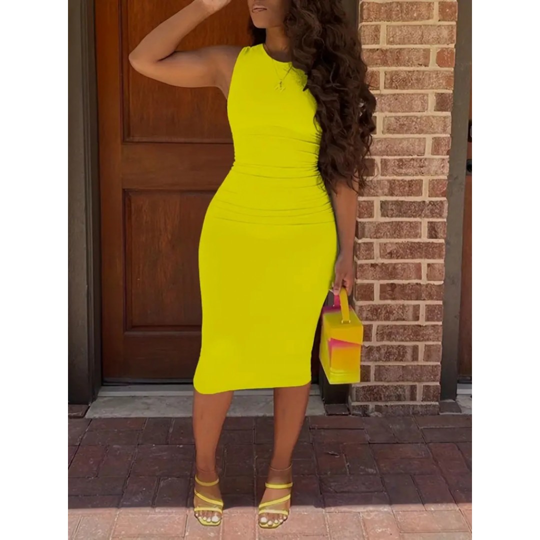 Kadın Bodycon Midi Boy Dalgıç Elbise - 161907 Kadın Bodycon Midi Boy Dalgıç Elbise - 161907