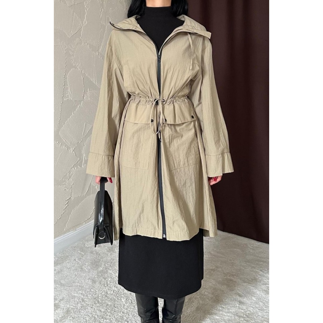 Camel Askı Detaylı Trençkot 149435 Camel Askı Detaylı Trençkot 149435