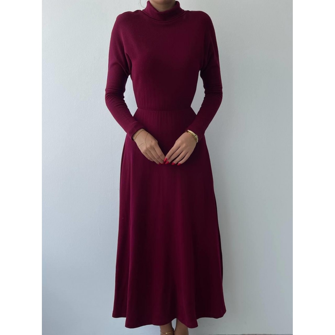 Dina Boğazlı Midi Elbise - 147224 Dina Boğazlı Midi Elbise - 147224