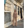 KENDİNDEN DESENLİ KRINKILL GÖMLEK - PANTOLON TK - Bej 152262 KENDİNDEN DESENLİ KRINKILL GÖMLEK - PANTOLON TK - Bej 152262