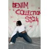 Lacivert Geniş Paça Jeans Pantolon - 148307