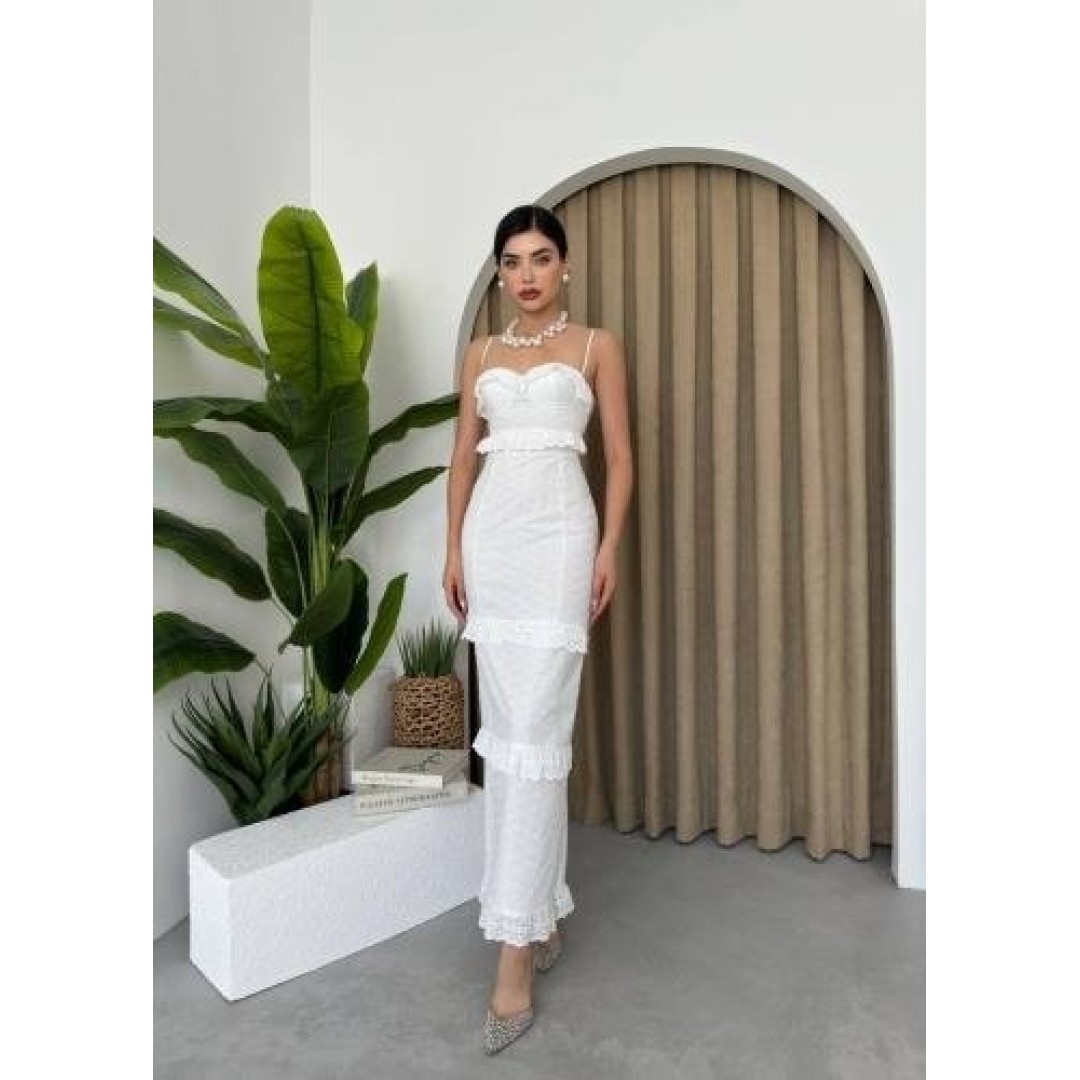 Lere Ip Askılı Elbise - 160136 Lere Ip Askılı Elbise - 160136