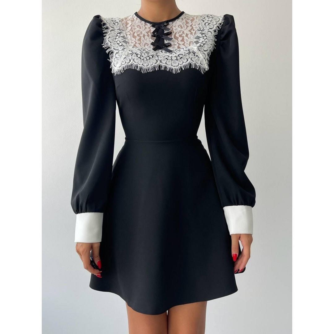 Parma Uzun Kollu Mini Boy Elbise - 147062