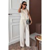 Yelek Plazzo Pantolon Çizgili Flamlı Poliviscon Takım 10178 159410 Yelek Plazzo Pantolon Çizgili Flamlı Poliviscon Takım 10178 159410