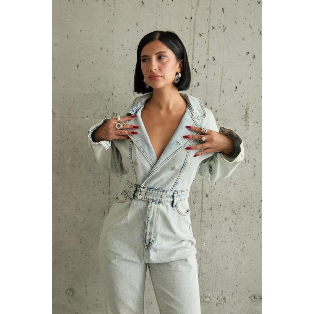 Kar Yıkama Blue Denim Tulum 156271 Kar Yıkama Blue Denim Tulum 156271