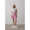 Beli Lastikli Mini Etek - Pembe 160650 Beli Lastikli Mini Etek - Pembe 160650