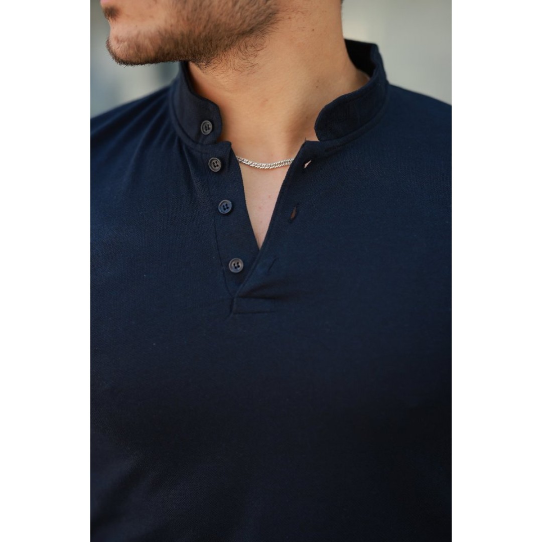 Erkek Hakim Yaka Dokuma Pamuklu Kumaş Kısa Kollu T-shirt 160090 Erkek Hakim Yaka Dokuma Pamuklu Kumaş Kısa Kollu T-shirt 160090
