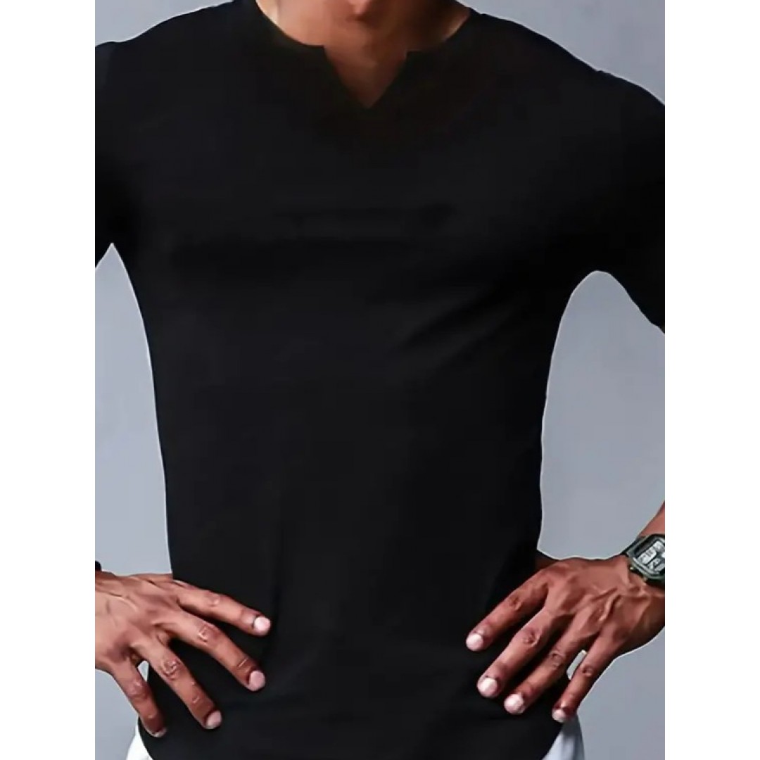 Erkek Kısa Kollu V Yaka Süprem T-shirt 158348