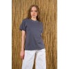 Yakası Taşlı Tshirt - Füme 149479 Yakası Taşlı Tshirt - Füme 149479