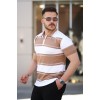 Erkek Yakalı Fermuarlı çift Renk Kısa Kollu T-shirt 161245 Erkek Yakalı Fermuarlı çift Renk Kısa Kollu T-shirt 161245