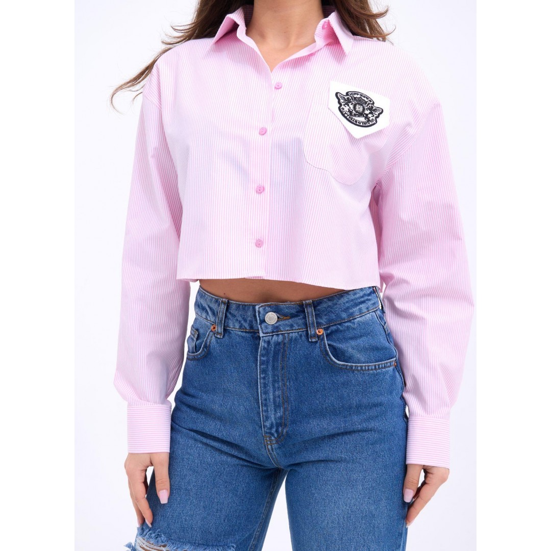 7383 GÖMLEK-PEMBE ÇİZGİLİ - 144609 7383 GÖMLEK-PEMBE ÇİZGİLİ - 144609