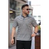 Erkek Yakalı çizgili Kısa Kollu T-shirt 160893 Erkek Yakalı çizgili Kısa Kollu T-shirt 160893