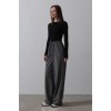 Beli Lastikli Bol Paça Pantolon - Antrasit 154075 Beli Lastikli Bol Paça Pantolon - Antrasit 154075
