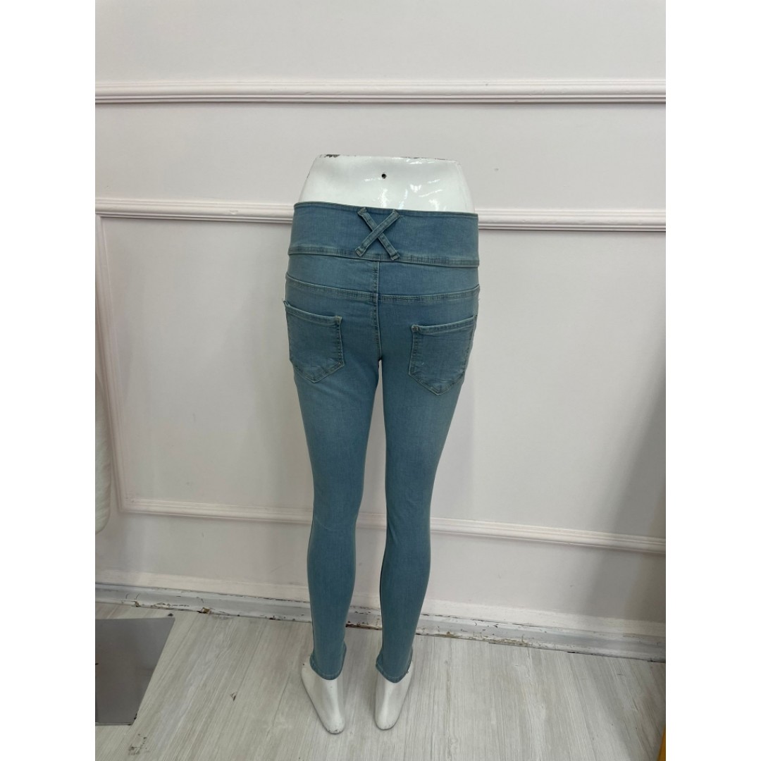 Yüksek Bel Likralı Jean Pantolon 90 Cm 47250 Yüksek Bel Likralı Jean Pantolon 90 Cm 47250