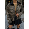 LEOPAR DESEN CROP CEKET GABARDİN - Leopar 151694 LEOPAR DESEN CROP CEKET GABARDİN - Leopar 151694