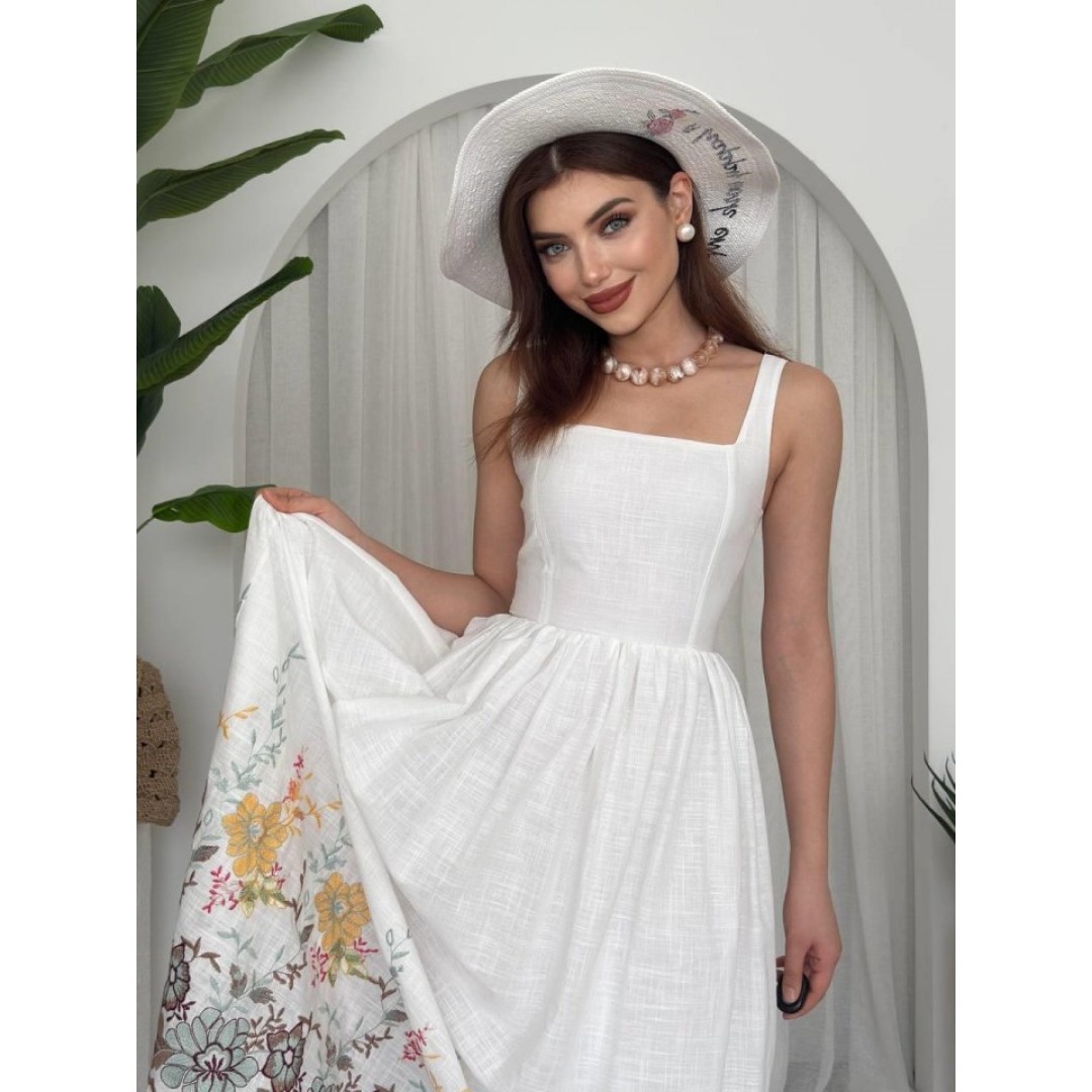Mazi Çiçek Desenli Elbise - 157790 Mazi Çiçek Desenli Elbise - 157790