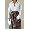 Leopar Leopar Büzgülü Uzun Etek 162870 Leopar Leopar Büzgülü Uzun Etek 162870