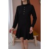 Siyah Klasik Düz Mini Elbise 149915 Siyah Klasik Düz Mini Elbise 149915