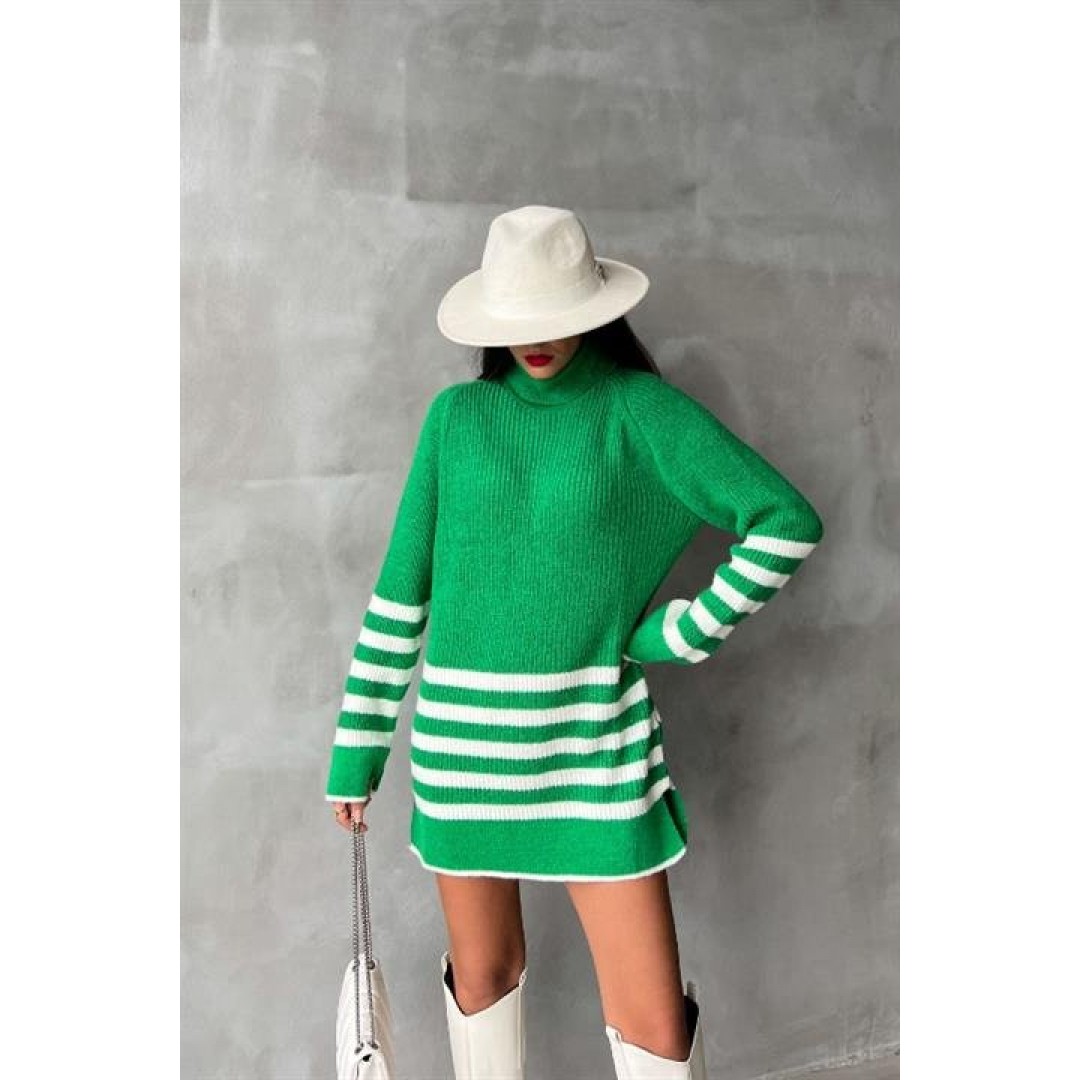 Palgen Çizgili Oversize Kazak 1195-09 155778 Palgen Çizgili Oversize Kazak 1195-09 155778