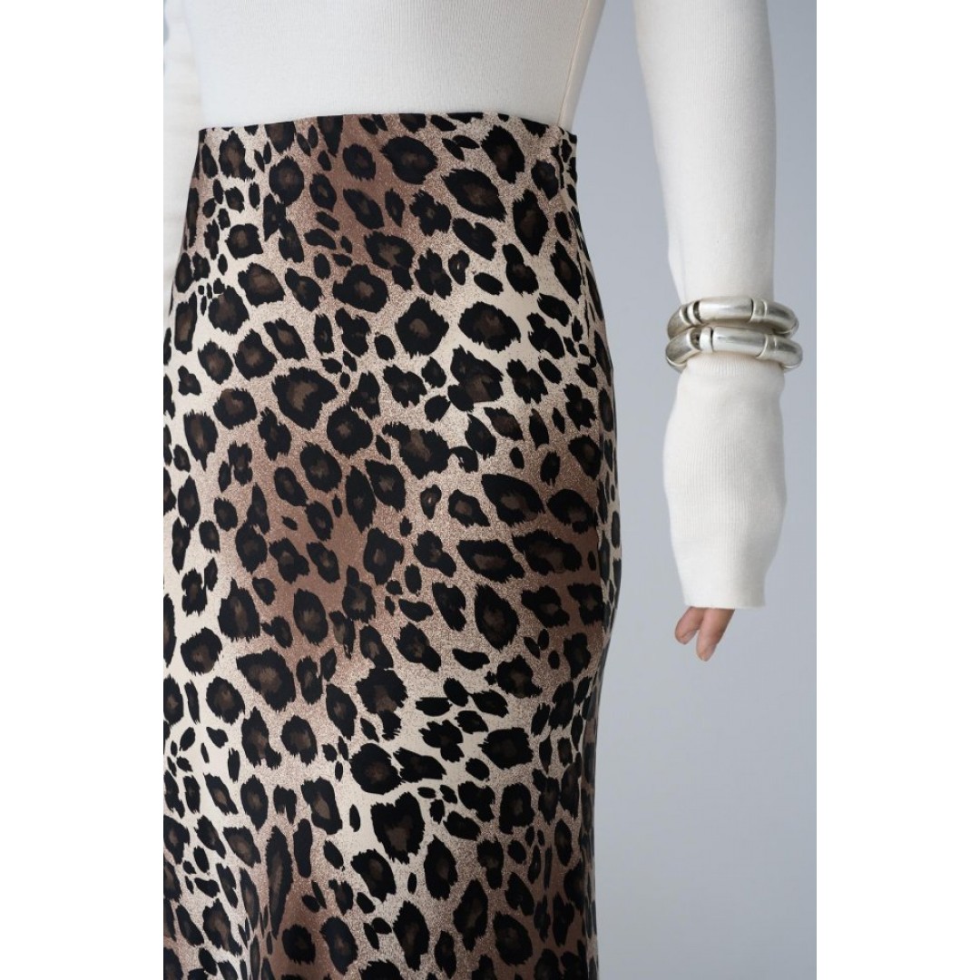 Midi Saten Etek - Leopar 149488 Midi Saten Etek - Leopar 149488