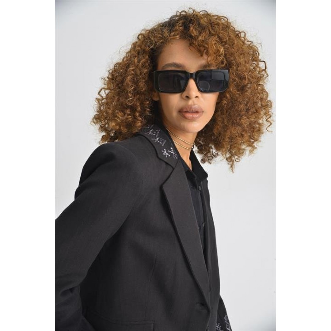 Leomie Nakışlı Blazer Ceket 6106 155210 Leomie Nakışlı Blazer Ceket 6106 155210