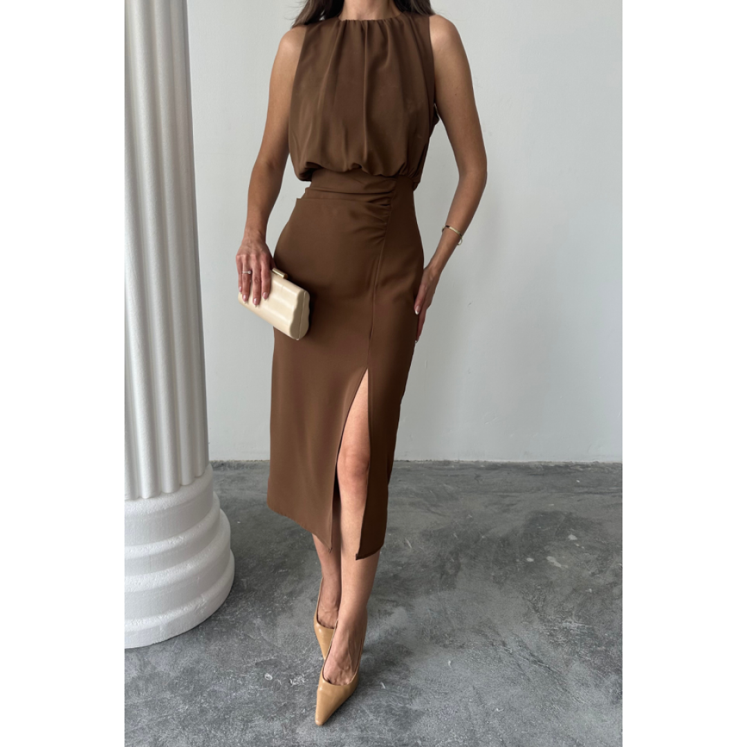 ELBİSE - Kahverengi 163861 ELBİSE - Kahverengi 163861