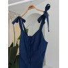 Tensel Denim Kumaşlı Mini Tulum 1363 159104