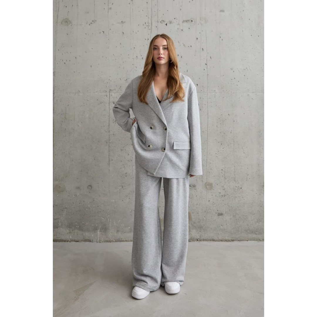 Gri 3-İplik Comfort Ceket Ve Pantolon Takım - 153834 Gri 3-İplik Comfort Ceket Ve Pantolon Takım - 153834