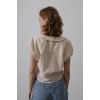 Bebe Yaka Yanları Bağlamalı Bluz - Taş 157471 Bebe Yaka Yanları Bağlamalı Bluz - Taş 157471