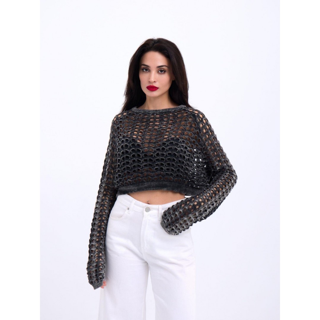3958 TRİKO FİLE BOLERO-SİYAH - 143678