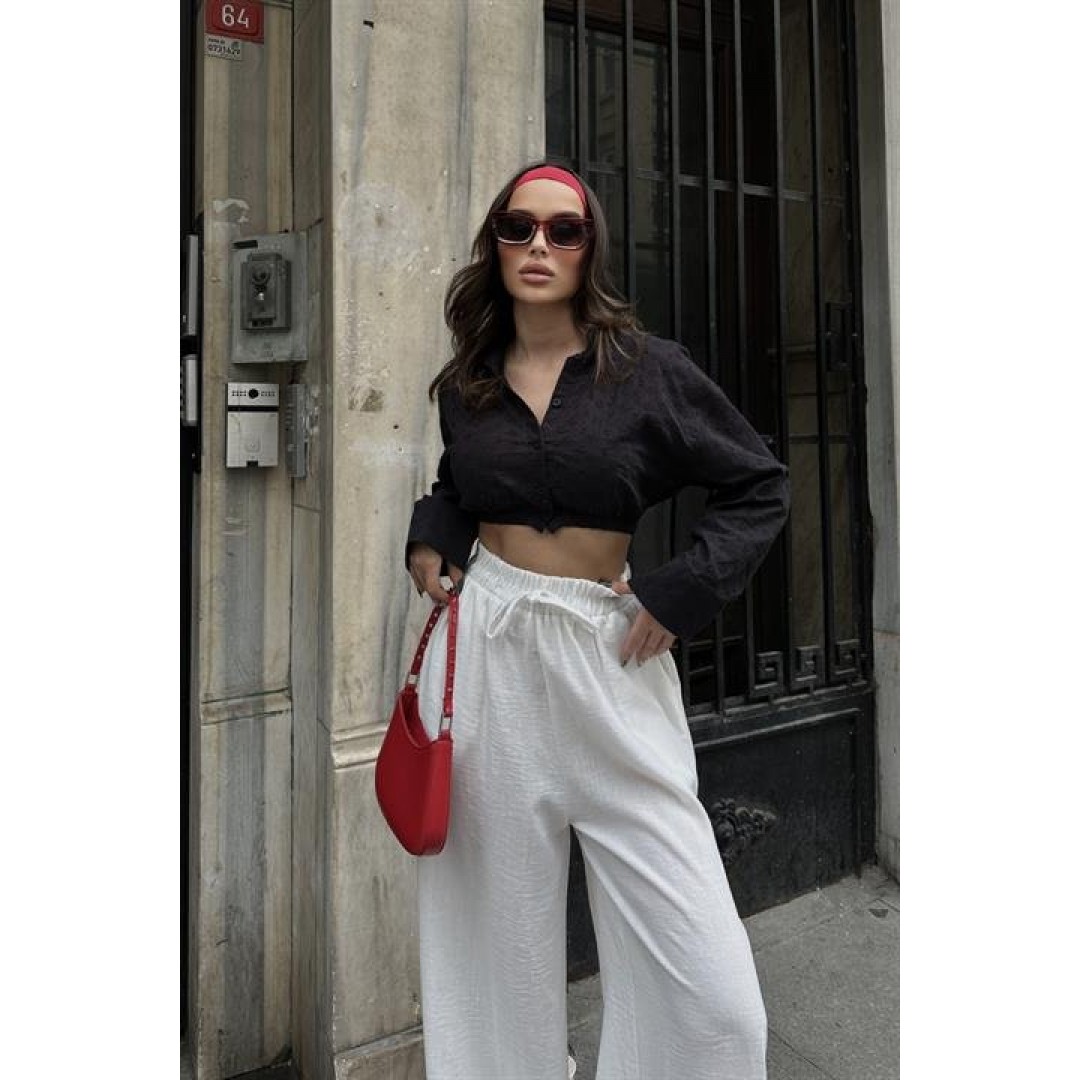 Coline Fistolu Crop Gömlek 3254-08 155815 Coline Fistolu Crop Gömlek 3254-08 155815