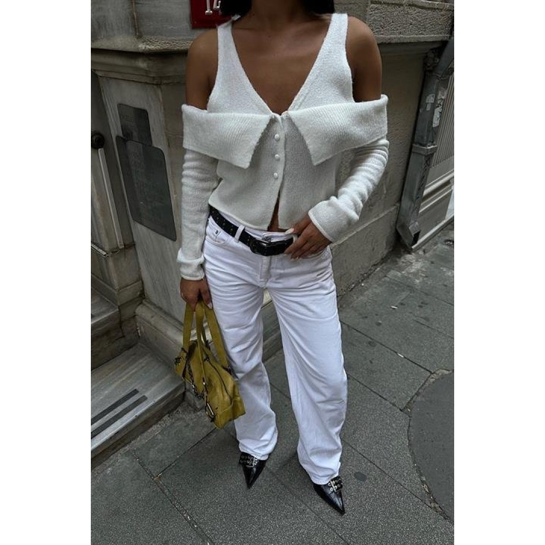 Cynthia Cut Out Triko Hırka 5116-23 155733 Cynthia Cut Out Triko Hırka 5116-23 155733