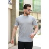 Erkek Bisiklet Yaka çizgi Desenli Ribanalı Kısa Kollu Tshirt - 159128 Erkek Bisiklet Yaka çizgi Desenli Ribanalı Kısa Kollu Tshirt - 159128