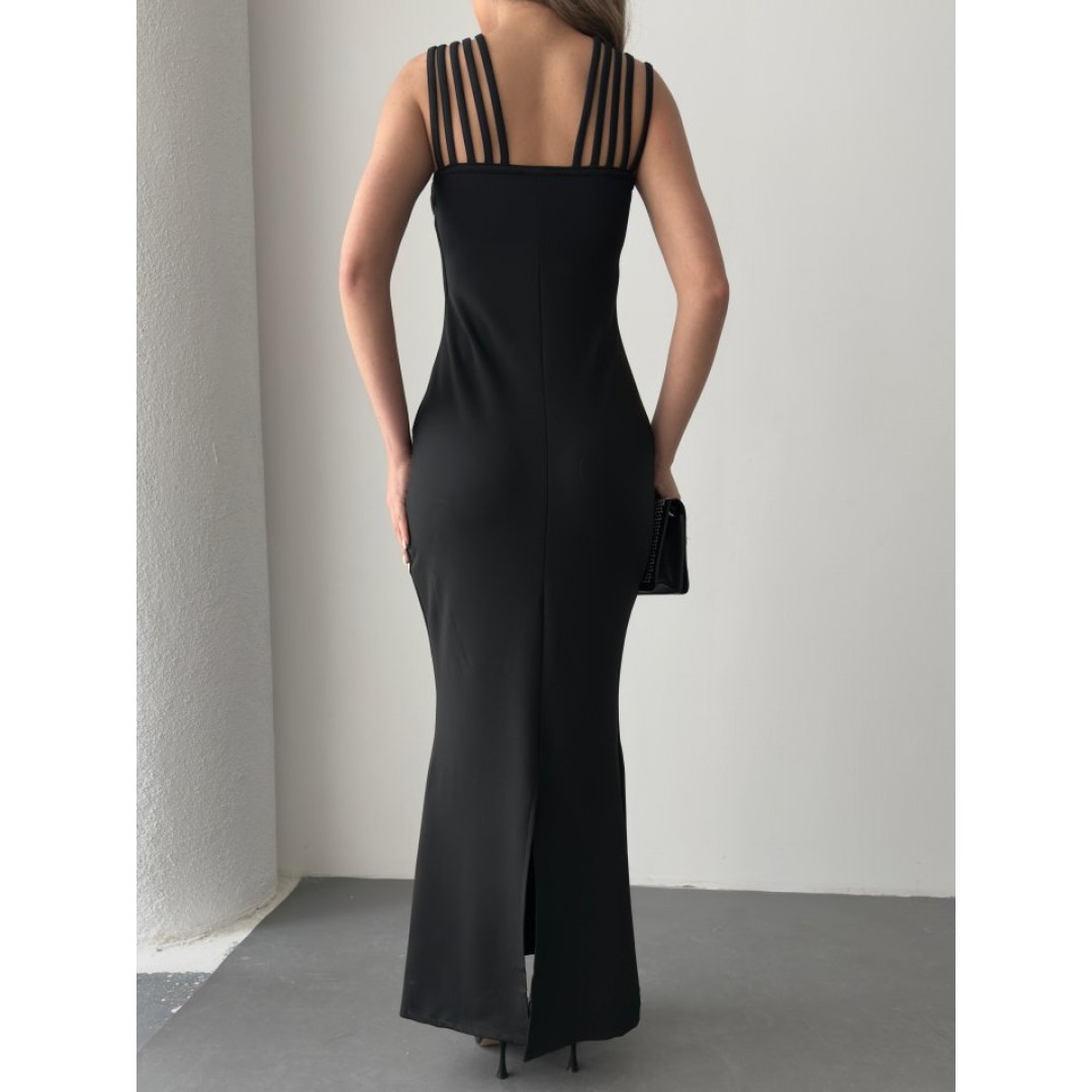 Kadın Omuz çoklu Askılı önü Taş Işlemeli Balık Kesim Janjan Krep Maxi Boy Elbise 159830 Kadın Omuz çoklu Askılı önü Taş Işlemeli Balık Kesim Janjan Krep Maxi Boy Elbise 159830