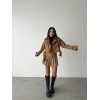 CROP TRENCH KEMER DETAYLI - Kahverengi 151873 CROP TRENCH KEMER DETAYLI - Kahverengi 151873