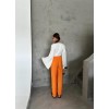 BEL LASTİK DETAYLI MODAL KUMAŞ PANTOLON - Orange 152066